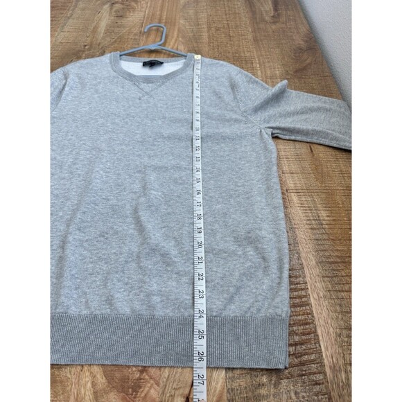 Express Women's Light Gray Long Sleeve Pullover Sweater 100% Cotton Size Large - Picture 10 of 11